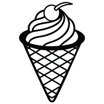 recommend clip art: ice cream vector silhouette and liner art.