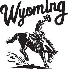 Wyoming Horse Vector