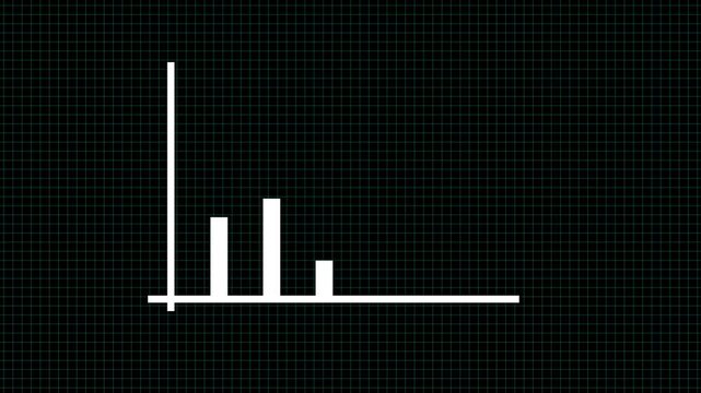graph on black background