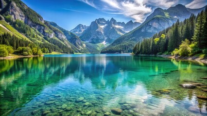 Mountain lake in Styria
