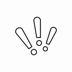 attention exclamation icon sign vector