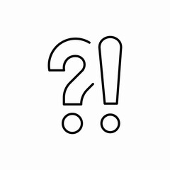 exclamation question icon sign vector