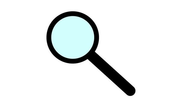 magnifying glass isolated on white