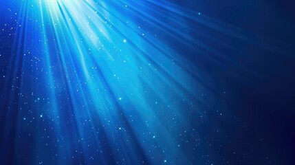 A blue gradient background with a spotlight shining down from the top left corner, creating an atmosphere of mystery and intrigue
