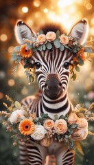 Obraz premium niedliches Zebra