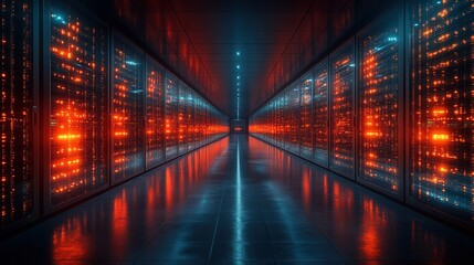 Digital Archive Illustration | Server Room Interior Design