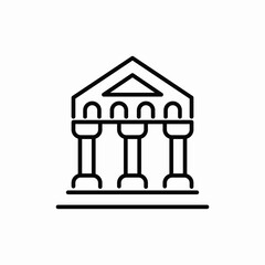 column courts building icon sign vector