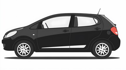 Compact car icon designed with a small, city-friendly vehicle silhouette