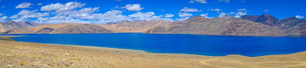 Pangong Lake , Blue water Lake at 16500 feet, Ladakh