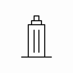 city skyscraper building icon sign vector