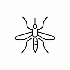 mosquito insect icon sign vector