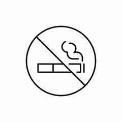 prohibited cigarette icon sign vector