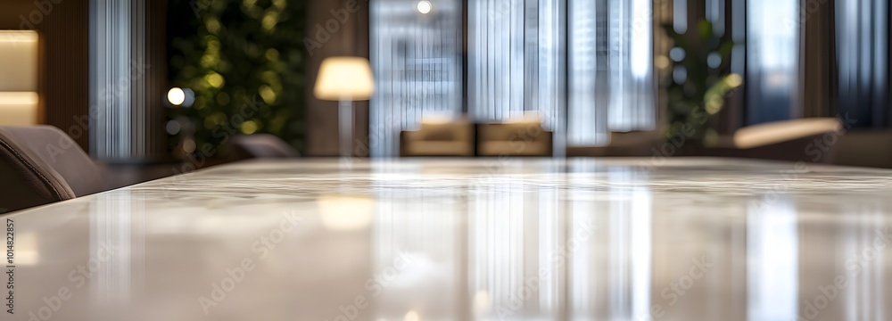 Poster 1. **sophisticated space:** create an image showcasing a pristine white stone marble table top, high