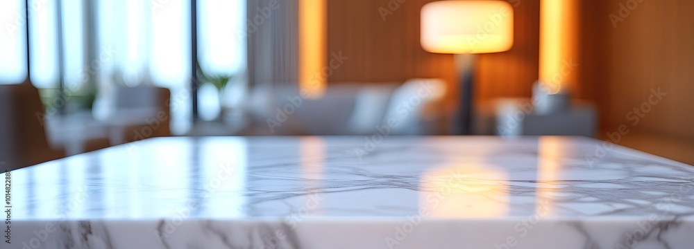 Poster 1. **sophisticated space:** create an image showcasing a pristine white stone marble table top, high