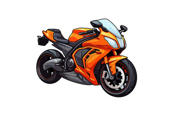 Obraz premium Motorcycle with chrome accents and a black seat. Suitable for showing off vintage motorcycles and motorbike themed designs. Generative AI