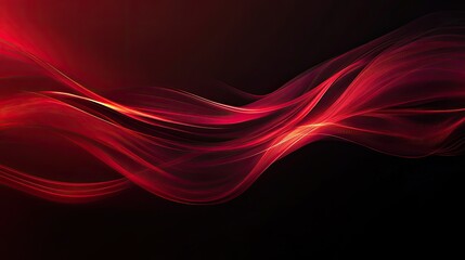 Fototapeta premium Abstract dark red background with glowing light streaks modern, elegant, and dynamic visual effect. 
