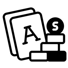 Playing cards icon.
