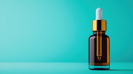 Fototapeta premium Modern Serum Dropper Bottle on Colorful Background