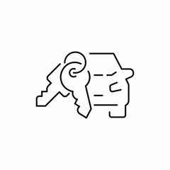 car keys icon sign vector