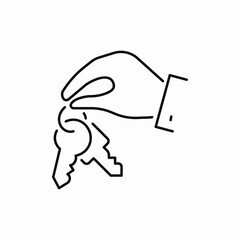 give keys icon sign vector