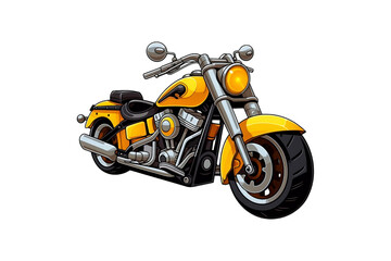 Obraz premium Motorcycle with chrome accents and a black seat. Suitable for showing off vintage motorcycles and motorbike themed designs. Generative AI