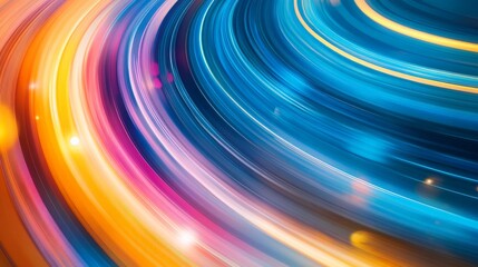 Vibrant Swirling Abstract Colorful Blur Background