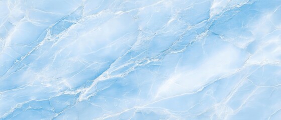 Obraz premium Ultrawide Light Blue Polished Stone Marble Texture Background Wallpaper 