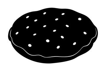 Cookies icon, cookie vector symbol, Bite biscuit icon
