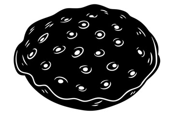 Cookies icon, cookie vector symbol, Bite biscuit icon
