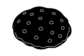 Cookies icon, cookie vector symbol, Bite biscuit icon
