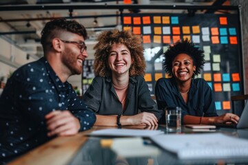 Group of individuals using laptops at a table