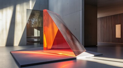 Modern Architectural Sculpture Reflecting Natural Light