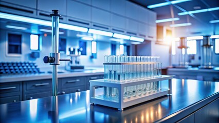 Long Exposure Photography of Rapid Antigen Test Kit in Laboratory Setting for Health and Safety Awareness