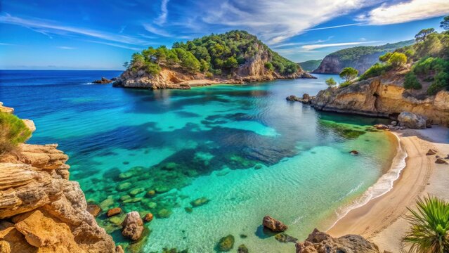 Sandy beach in Cala de San Vincente