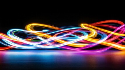 Vibrant Lighted Curves: An Abstract Representation of Motion and Energy