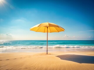 Fototapeta premium Minimalist Summer Greetings: Serene Sunlit Scenes for Warm Vibes