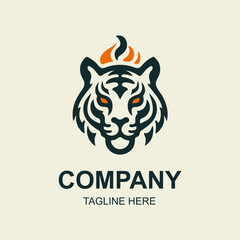 Tiger Logo Fire Logo