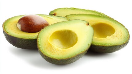 Avocado Halves: Nutritious and Ripe