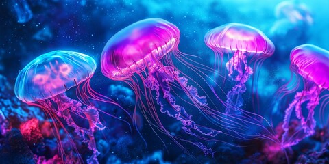 jelly fish in the water