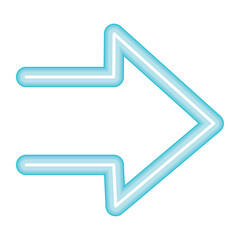 neon arrow direction indicator
