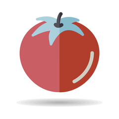 Tomato isolated design vector icon. Vegetable sign
