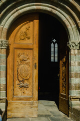 Fototapeta premium entrance to the church
