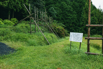 長篠設楽原の戦い決戦地の馬防柵