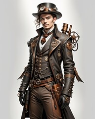 Fototapeta premium Steampunk Innovator