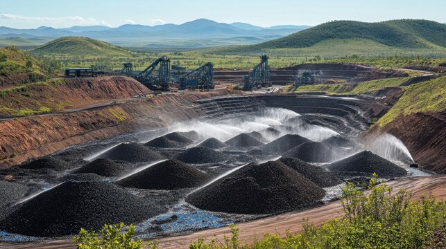 Gold Mine Heap Leaching Process Overview