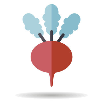 recommend clip art: Turnip isolated design vector icon. Vegetable sign