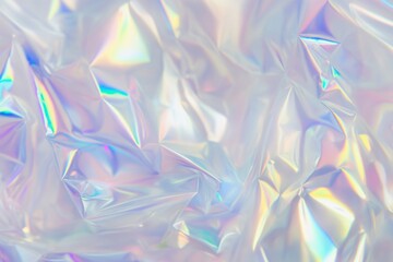 Iridescent Wrinkled Plastic Texture Background