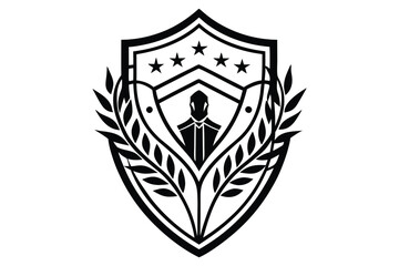 Fototapeta premium Shield with swords, shield, icon, security, symbol, protection, vector, sign, illustration, badge, emblem, secure, design, metal, safety, silver, button, guard, set, medieval, element, web, glossy, he