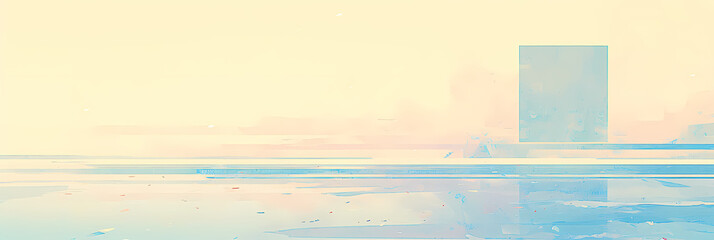 Fototapeta premium Minimalist Abstract Water and Sky Design – Peaceful and Atmospheric Wallpaper