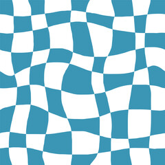 simple seamless pattern, blue geometric for fashion textile or wallpaper background, vector illustration